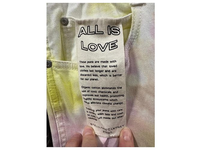 Stella Mc Cartney Jeans tie-dye Stella McCartney Rosa Multicolor Amarillo - vista 2