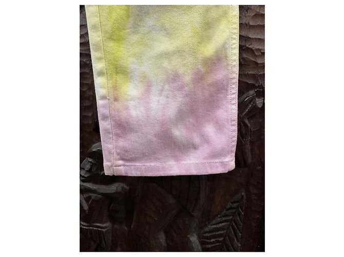 Stella Mc Cartney Jeans tie-dye Stella McCartney Rosa Multicolor Amarillo - vista 4