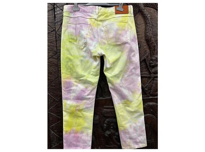 Stella Mc Cartney Jeans tie-dye Stella McCartney Rosa Multicolor Amarillo - vista 5