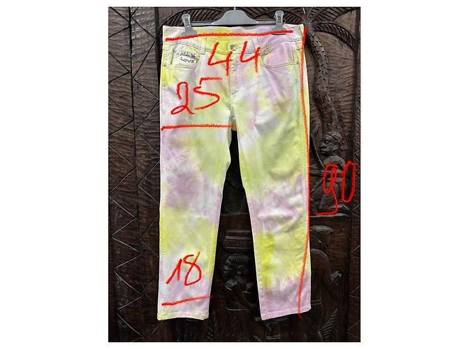 Stella Mc Cartney Jeans tie-dye Stella McCartney Rosa Multicolor Amarillo - vista 9