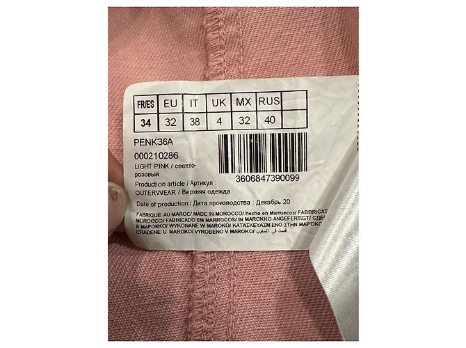 Autre Marque Naf Naf Rosa Jeansjacke Pink - Ansicht 11