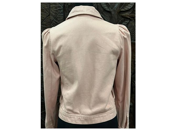 Autre Marque Naf Naf Rosa Jeansjacke Pink - Ansicht 4