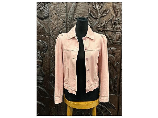 Autre Marque Naf Naf Rosa Jeansjacke Pink - Ansicht 7