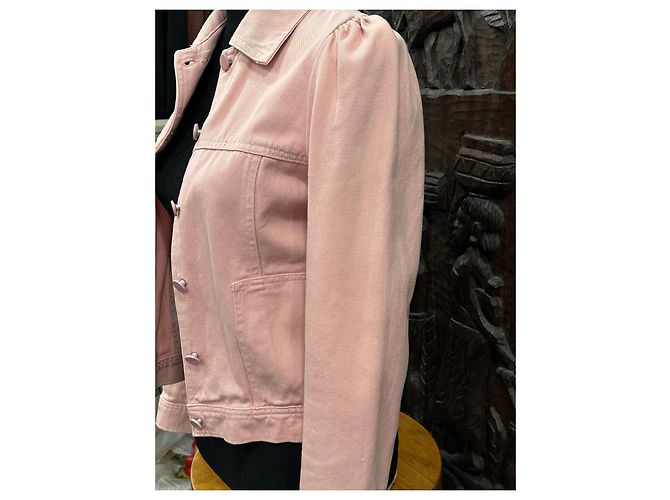 Autre Marque Naf Naf Rosa Jeansjacke Pink - Ansicht 8