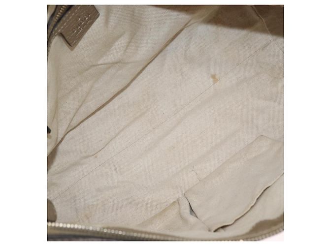 Borsa a mano GUCCI in pelle 2 vie tono oro 282300 Auth ka2918 - vista 11
