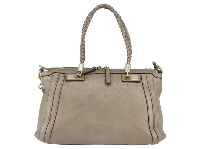 Borsa a mano GUCCI in pelle 2 vie tono oro 282300 Auth ka2918 - vista 2
