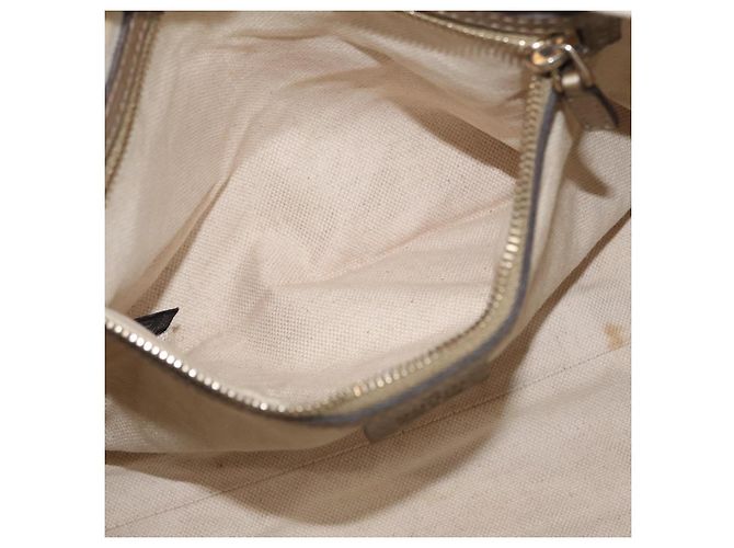 Borsa a mano GUCCI in pelle 2 vie tono oro 282300 Auth ka2918 - vista 24