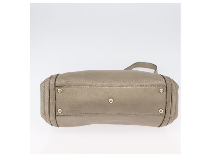 Borsa a mano GUCCI in pelle 2 vie tono oro 282300 Auth ka2918 - vista 5