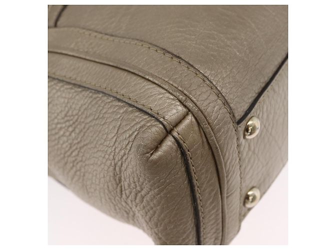 Borsa a mano GUCCI in pelle 2 vie tono oro 282300 Auth ka2918 - vista 9