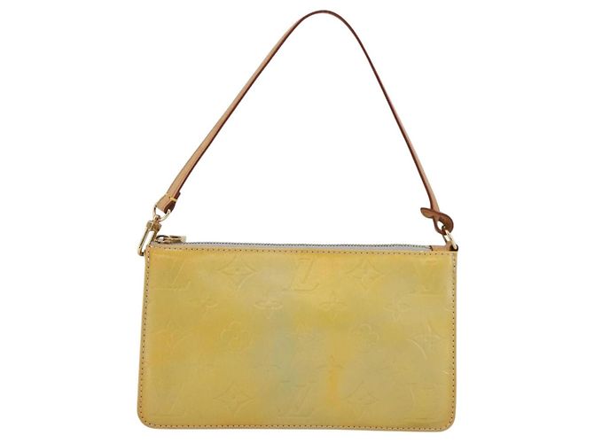 LOUIS VUITTON Pochete de Acessórios Monogram Vernis Lexington Cinza M91056 Auth hk3559 - vista 13