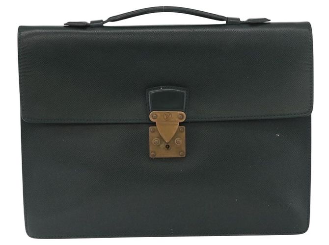 LOUIS VUITTON Taiga ServietteKourad Borsa da Lavoro Épicea T16786 LV Auth 172881 - vista 13