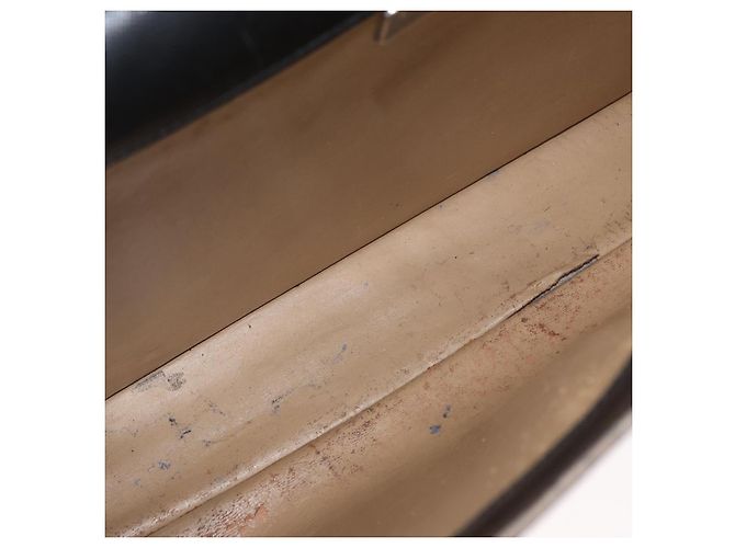 Saffiano Borsa da lavoro PRADA in pelle Safiano Nera Argento Auth ka3042 Nero - vista 11
