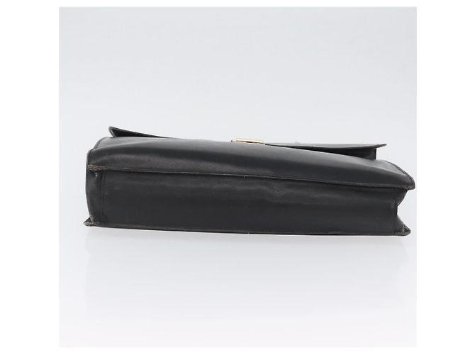 Saffiano Borsa da lavoro PRADA in pelle Safiano Nera Argento Auth ka3042 Nero - vista 5