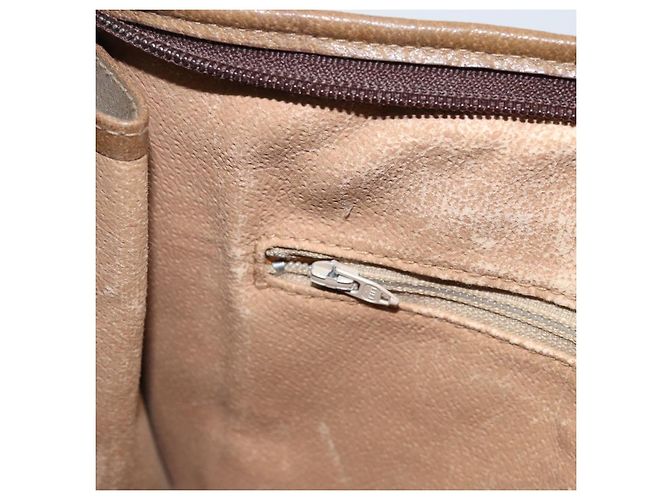 GUCCI GG Plus Supreme Clutch Bag PVC Beige Oro Auth 173932 D'oro - vista 20