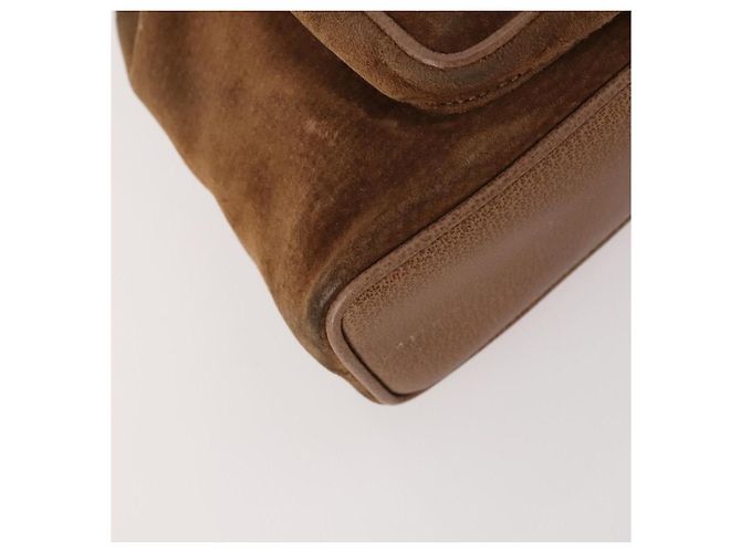 Bamboo Zaino in Bambù GUCCI Camoscio Marrone Oro 003 2852 0030 0 Auth 172054 D'oro - vista 17