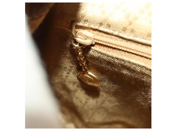 Bamboo Zaino in Bambù GUCCI Camoscio Marrone Oro 003 2852 0030 0 Auth 172054 D'oro - vista 24