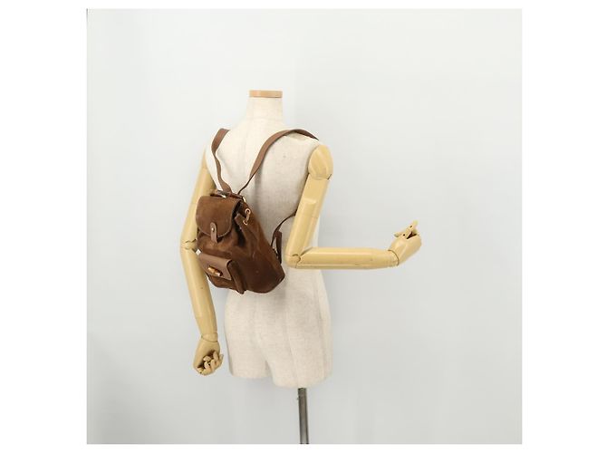 Bamboo Zaino in Bambù GUCCI Camoscio Marrone Oro 003 2852 0030 0 Auth 172054 D'oro - vista 28