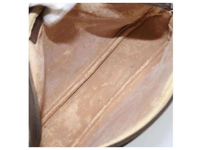 Gucci Borsa a Spalla GG Supreme PVC Beige Oro 97 02 068 Auth ka2990 D'oro - vista 11