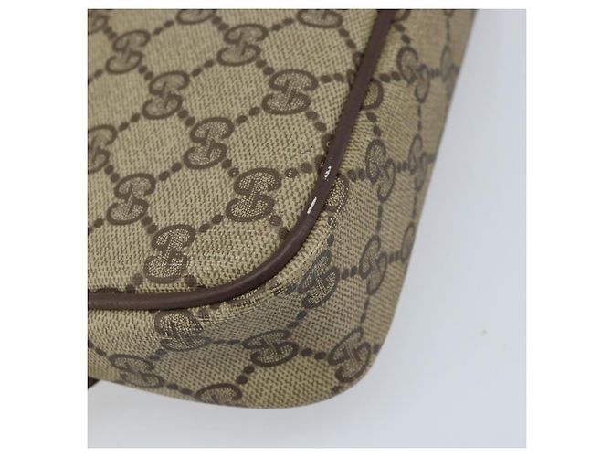 Gucci Borsa a Spalla GG Supreme PVC Beige Oro 97 02 068 Auth ka2990 D'oro - vista 15