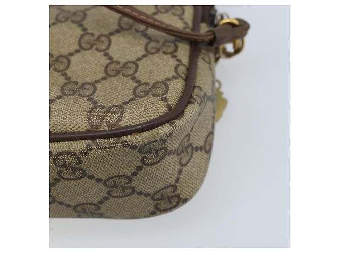 Gucci Borsa a Spalla GG Supreme PVC Beige Oro 97 02 068 Auth ka2990 D'oro - vista 16