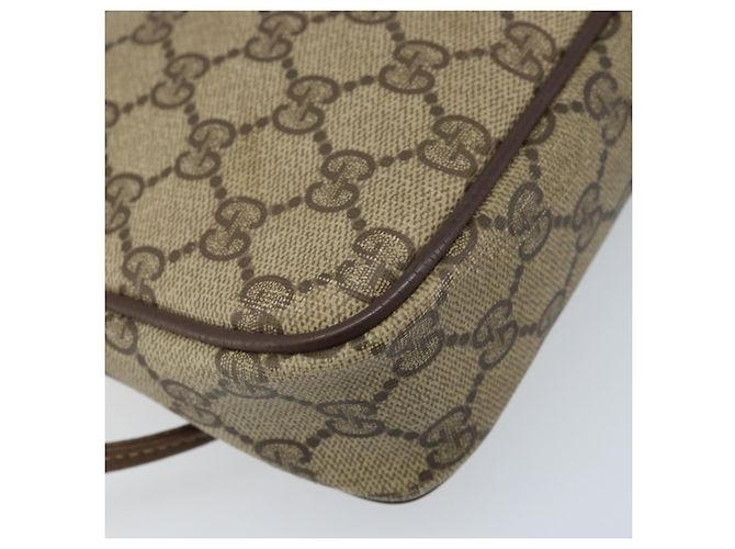 Gucci Borsa a Spalla GG Supreme PVC Beige Oro 97 02 068 Auth ka2990 D'oro - vista 17