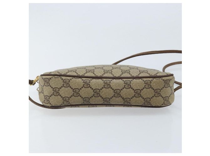 Gucci Borsa a Spalla GG Supreme PVC Beige Oro 97 02 068 Auth ka2990 D'oro - vista 5