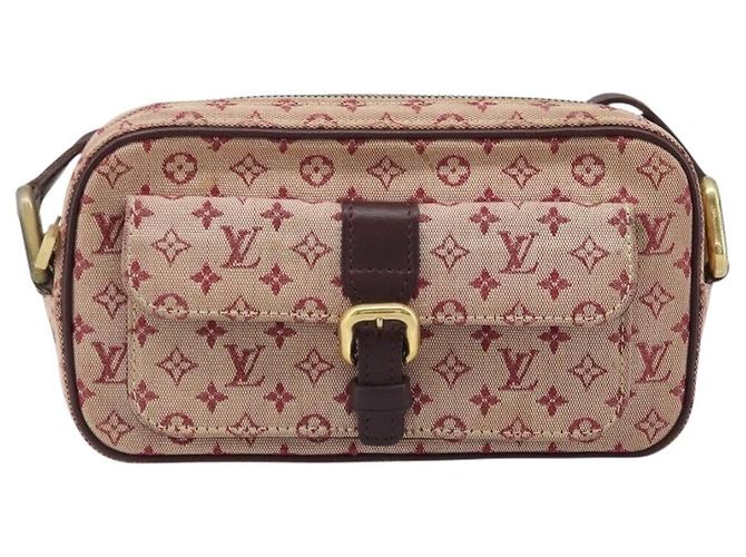 LOUIS VUITTON Borsa a Spalla Monogram Mini Juliet MM Rossa M92219 LV Auth BA10930 Rosso - vista 13