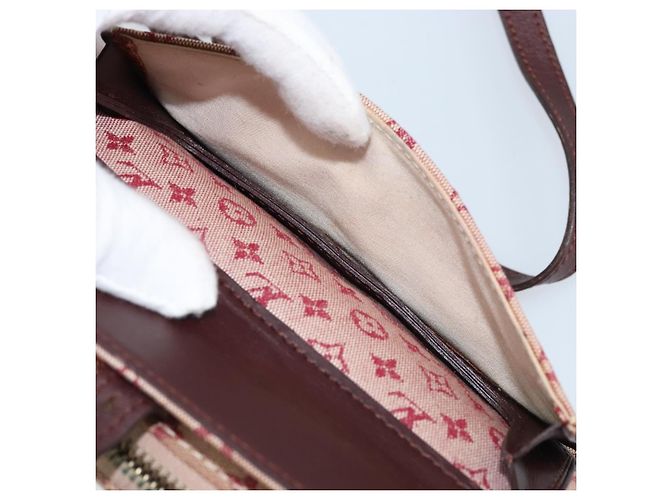 LOUIS VUITTON Borsa a Spalla Monogram Mini Juliet MM Rossa M92219 LV Auth BA10930 Rosso - vista 22