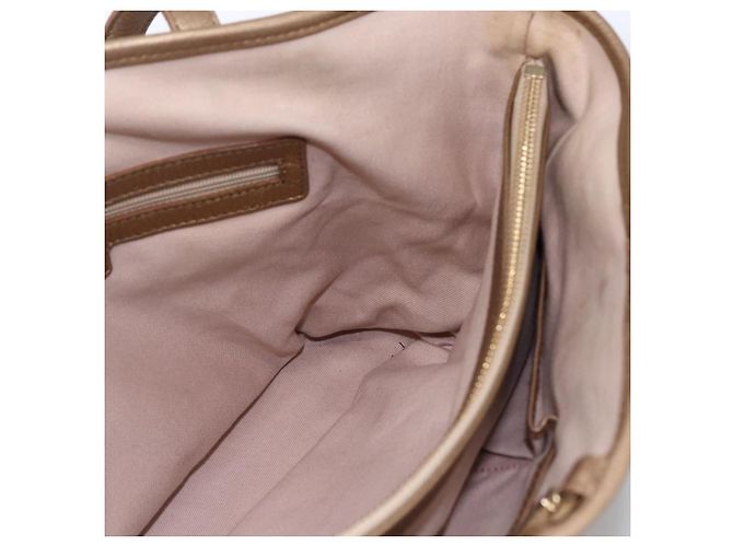 Bulgari Borsa Tote BVLGARI in pelle dorata Auth hk3527 - vista 18