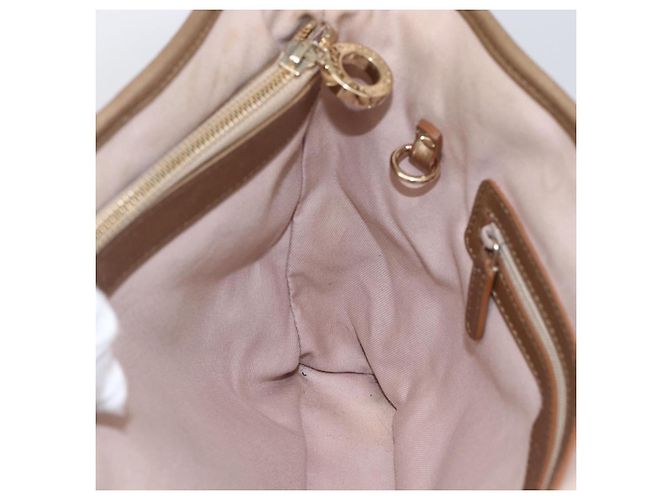 Bulgari Borsa Tote BVLGARI in pelle dorata Auth hk3527 - vista 19