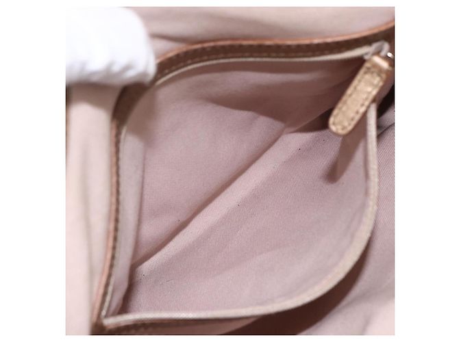 Bulgari Borsa Tote BVLGARI in pelle dorata Auth hk3527 - vista 21