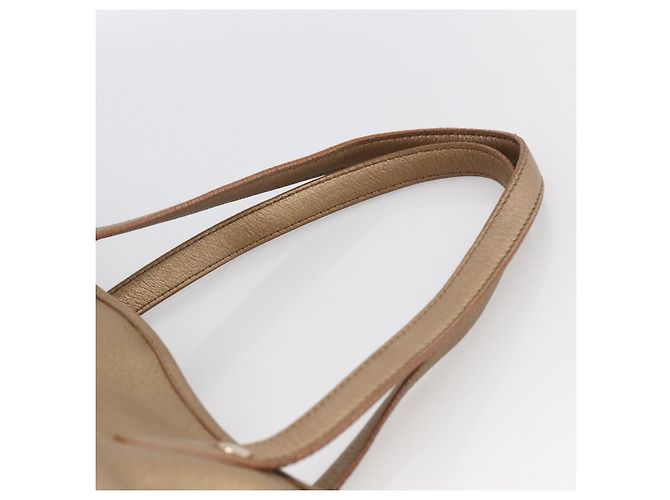 Bulgari Borsa Tote BVLGARI in pelle dorata Auth hk3527 - vista 8