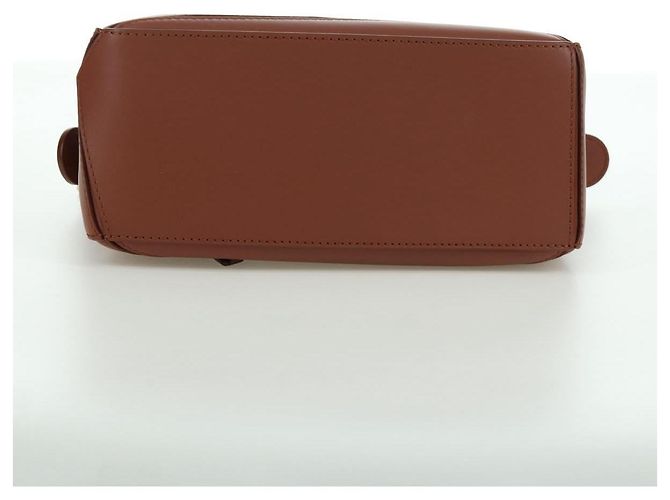 LOEWE - Puzzle Piccolo Calcifer in Pelle Ghibli Castello Errante 2way 167069SM Marrone D'oro - vista 11