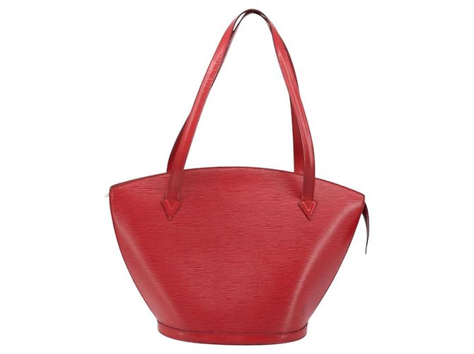 LOUIS VUITTON Borsa a Spalla Epi Saint Jacques Rossa M52277 LV Auth 173745 Rosso - vista 13