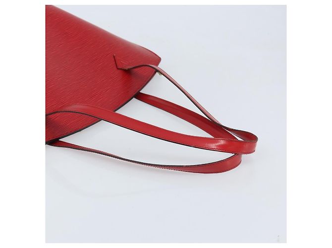 LOUIS VUITTON Borsa a Spalla Epi Saint Jacques Rossa M52277 LV Auth 173745 Rosso - vista 7