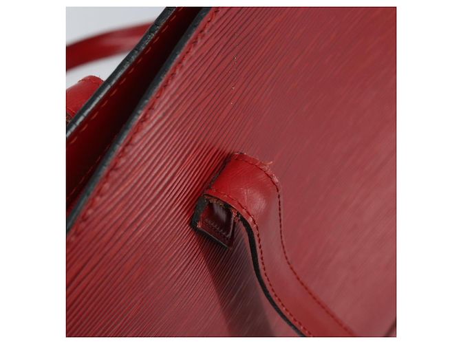 LOUIS VUITTON Borsa a Spalla Epi Saint Jacques Rossa M52277 LV Auth 173745 Rosso - vista 9