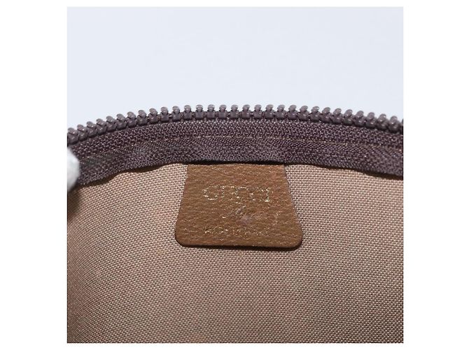 GUCCI GG Plus Supreme Clutch Bag PVC Beige Auth ka2920 - vista 10