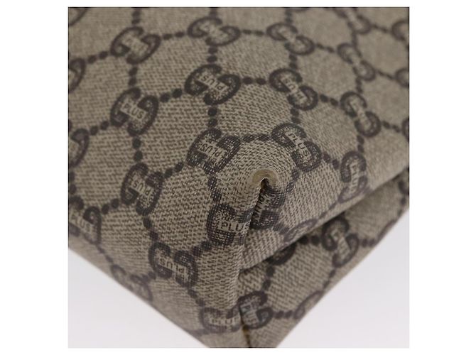 GUCCI GG Plus Supreme Clutch Bag PVC Beige Auth ka2920 - vista 14