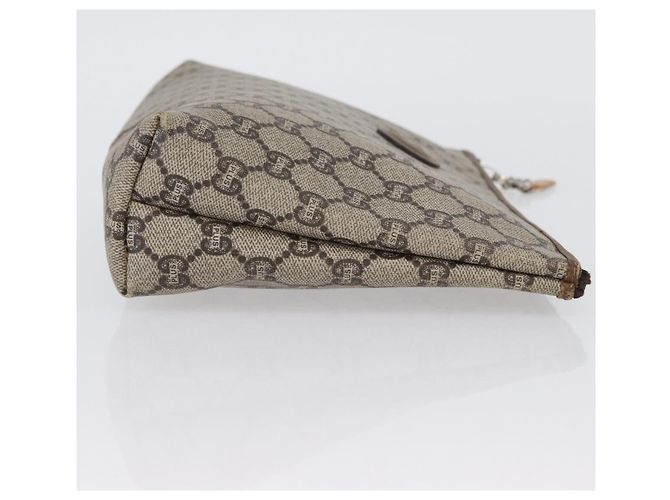 GUCCI GG Plus Supreme Clutch Bag PVC Beige Auth ka2920 - vista 3