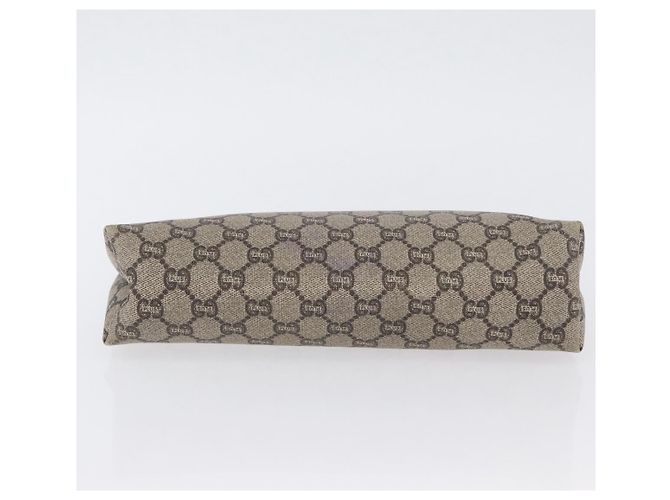 GUCCI GG Plus Supreme Clutch Bag PVC Beige Auth ka2920 - vista 6