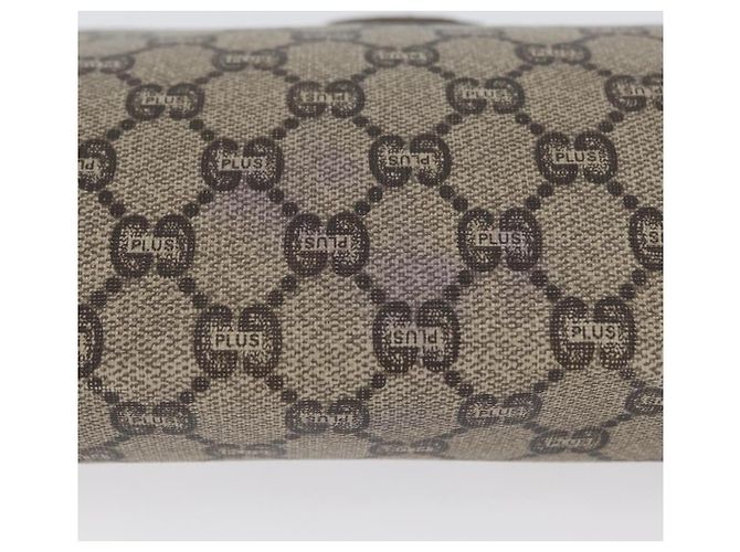 GUCCI GG Plus Supreme Clutch Bag PVC Beige Auth ka2920 - vista 7
