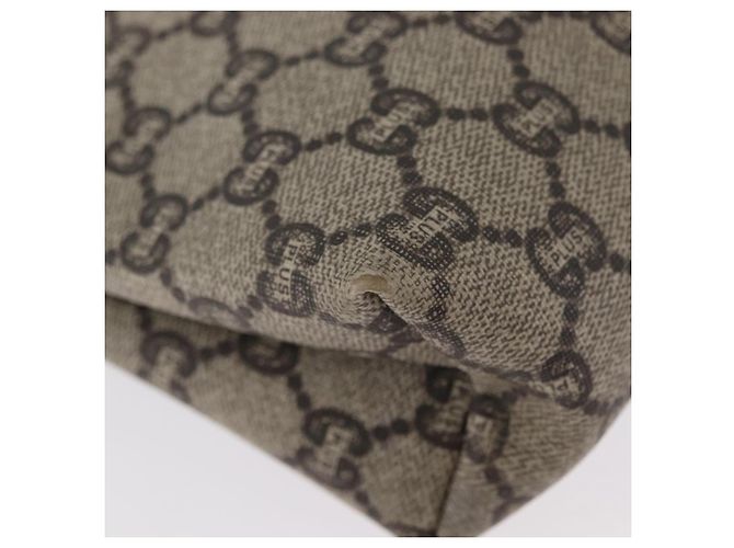 GUCCI GG Plus Supreme Clutch Bag PVC Beige Auth ka2920 - vista 8