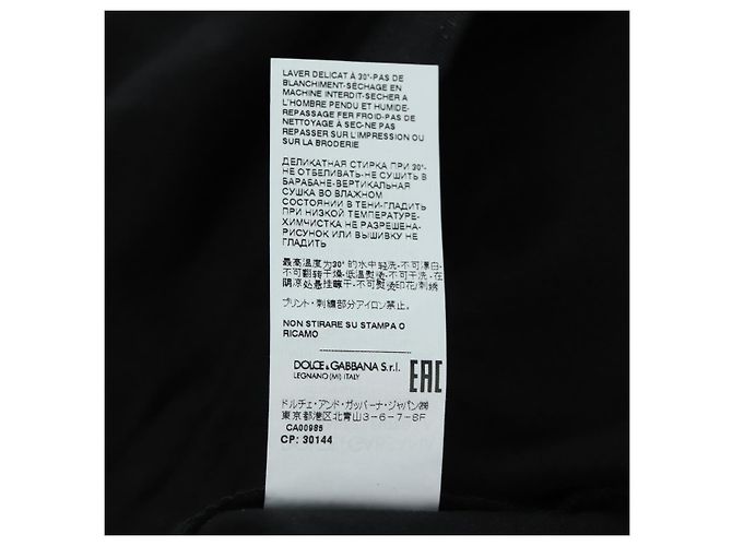 Dolce & Gabbana DOLCE&GABBANA D&G x Jujutsu Kaisen Camiseta Panda de Algodón 48 Negro Auth 166917M - vista 10