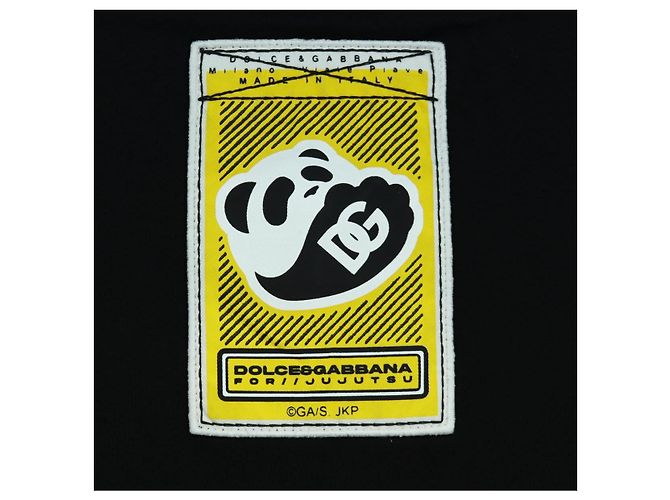 Dolce & Gabbana DOLCE&GABBANA D&G x Jujutsu Kaisen Camiseta Panda de Algodón 48 Negro Auth 166917M - vista 3
