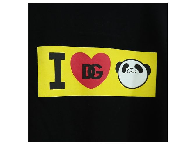Dolce & Gabbana DOLCE&GABBANA D&G x Jujutsu Kaisen Camiseta Panda de Algodón 48 Negro Auth 166917M - vista 4