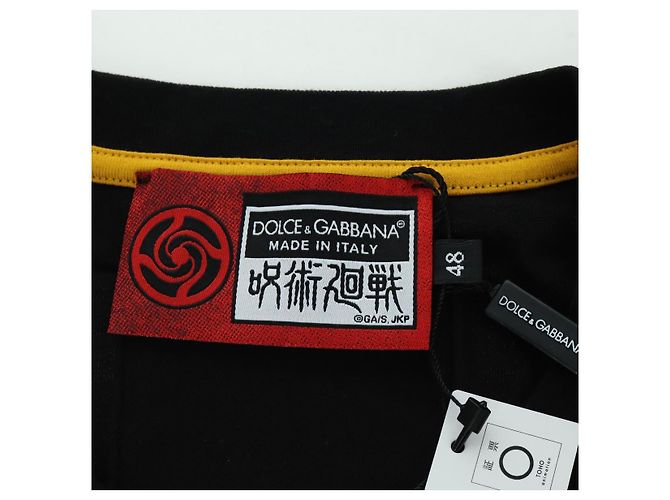 Dolce & Gabbana DOLCE&GABBANA D&G x Jujutsu Kaisen Camiseta Panda de Algodón 48 Negro Auth 166917M - vista 7