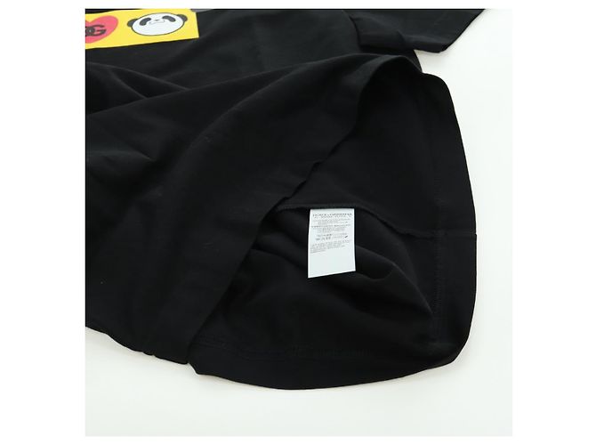 Dolce & Gabbana DOLCE&GABBANA D&G x Jujutsu Kaisen Camiseta Panda de Algodón 48 Negro Auth 166917M - vista 8