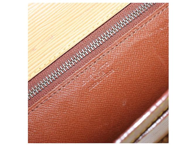 LOUIS VUITTON Borsa a Mano Dragonne Epi Serie Beige LV Auth ep13677 - vista 20