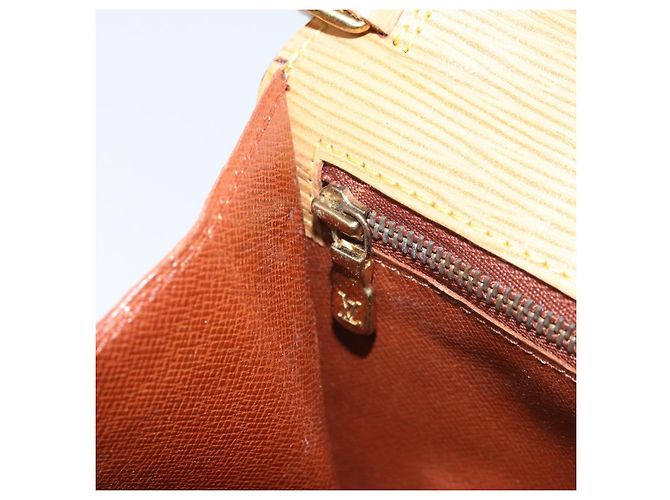 LOUIS VUITTON Borsa a Mano Dragonne Epi Serie Beige LV Auth ep13677 - vista 23