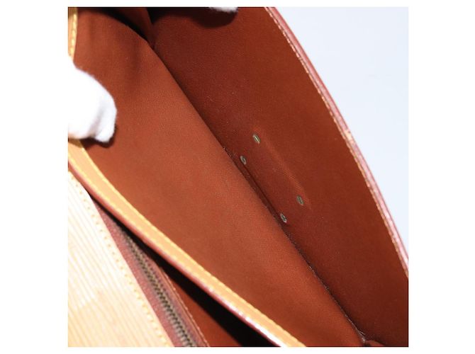 LOUIS VUITTON Borsa a Mano Dragonne Epi Serie Beige LV Auth ep13677 - vista 24